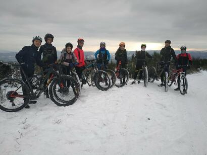 Le groupe de l'école de VTT Le groupe de l'école de VTT